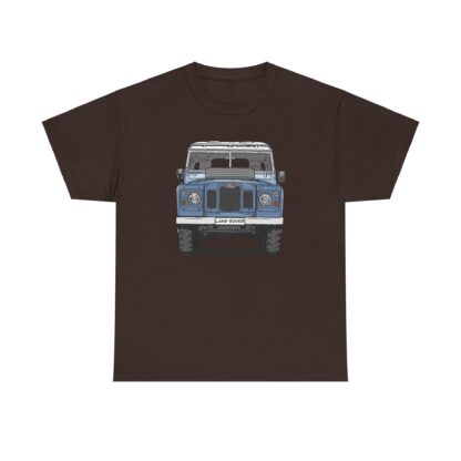 T-Shirt, Land Rover, Strichzeichnung, Blau, personalisierbar – Bild 5