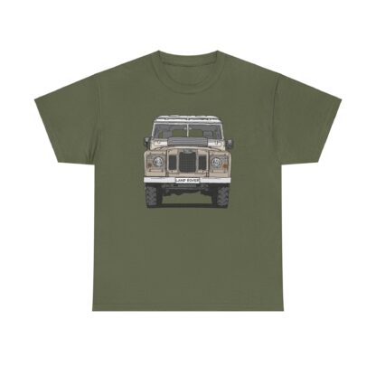 T-Shirt, Land Rover, Strichzeichnung, Sand, personalisierbar – Bild 6