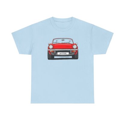 T-Shirt, Triumph Spitfire 1500, Strichzeichnung, Rot, mit Kennzeichen personalisierbar – Bild 8