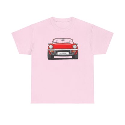 T-Shirt, Triumph Spitfire 1500, Strichzeichnung, Rot, mit Kennzeichen personalisierbar – Bild 11