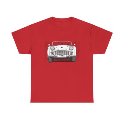 T-Shirt, Triumph TR3A, Strichzeichnung, Weiß – Bild 13