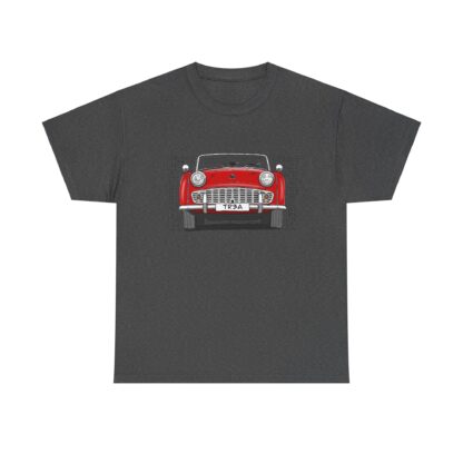 T-Shirt, Triumph TR3A, Strichzeichnung, Rot – Bild 7