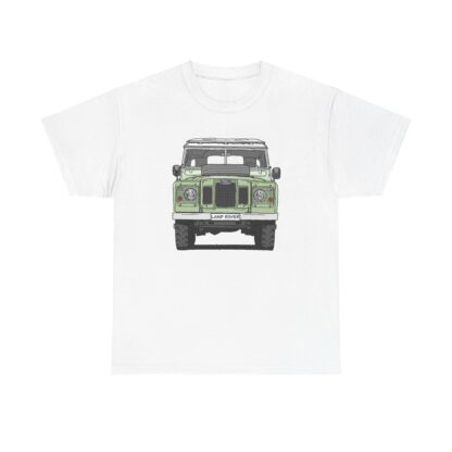 T-Shirt, Land Rover, Strichzeichnung, Grün, personalisierbar – Bild 2