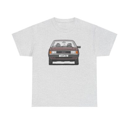 T-Shirt, Audi 80 B2, Strichzeichnung, Portorose, mit Kennzeichen personalisierbar – Bild 5