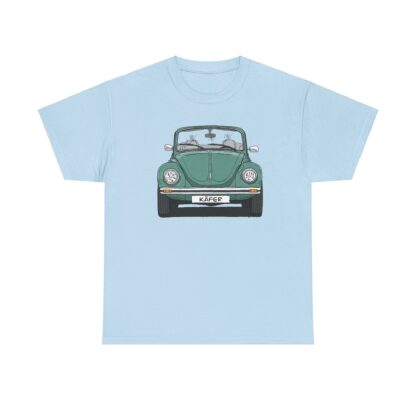 T-Shirt, VW Käfer Cabrio, 1303, Strichzeichnung, Grün, mit Kennzeichen personalisierbar – Bild 8