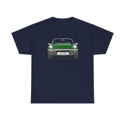 T-Shirt, Triumph Spitfire 1500, Strichzeichnung, Grün, mit Kennzeichen personalisierbar – Bild 11