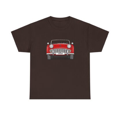 T-Shirt, Triumph TR3A, Strichzeichnung, Rot – Bild 5