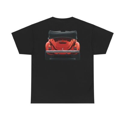 T-Shirt, VW Käfer Cabrio, 1302, Strichzeichnung, Rot, mit Kennzeichen personalisierbar – Bild 10