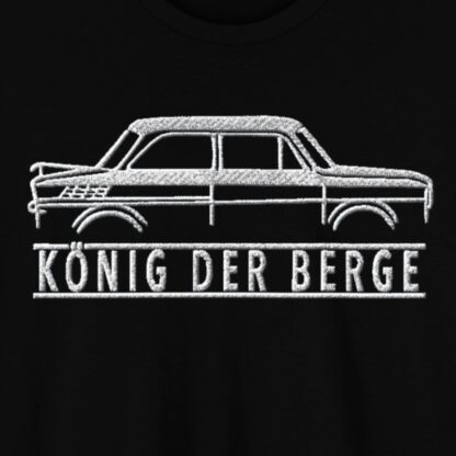 T-Shirt, NSU TT, Prinz, KÖNIG DER BERGE, Stick-Optik (gedruckt)