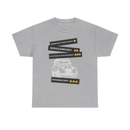 T-Shirt, Citroën 2CV, Ente, Weiß, Deutscher Text, Spaßmacher – Bild 4