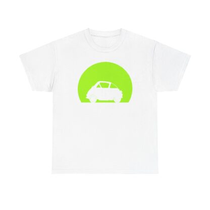 T-Shirt, BMW Isetta, Knutschkugel, Silhouette Grüner Kreis – Bild 2