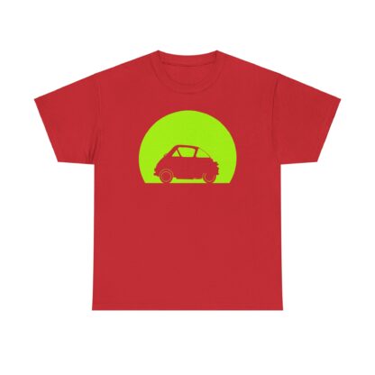 T-Shirt, BMW Isetta, Knutschkugel, Silhouette Grüner Kreis – Bild 8