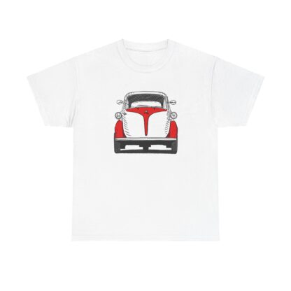 T-Shirt, Isetta, Strichzeichnung, Rot-Weiß, personalisierbar – Bild 2