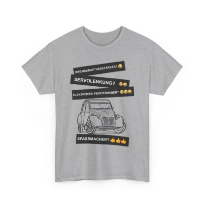 T-Shirt, Citroën 2CV, Ente, Schwarz, Deutscher Text, Spaßmacher