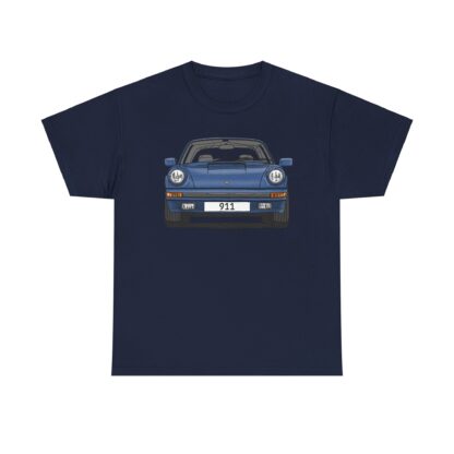 T-Shirt, Porsche 911, G-Modell, Targa, Strichzeichnung, Blau, Wunschkennzeichen möglich – Bild 9