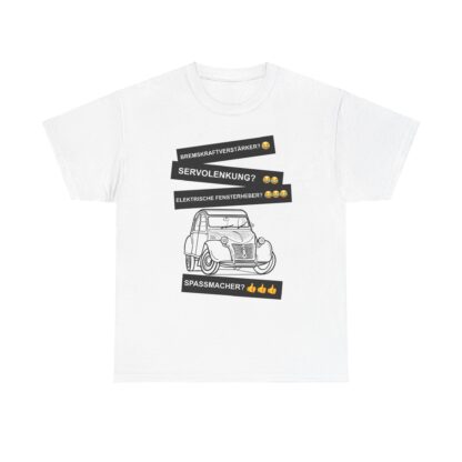 T-Shirt, Citroën 2CV, Ente, Schwarz, Deutscher Text, Spaßmacher – Bild 2