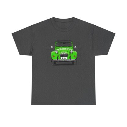 T-Shirt, Citroen 2CV, Ente, Strichzeichnung, Grün, personalisierbar – Bild 6