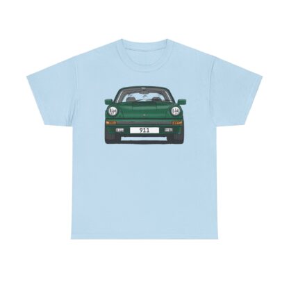 T-Shirt, Porsche 911, G-Modell, Targa, Strichzeichnung, Grün, Wunschkennzeichen möglich – Bild 7