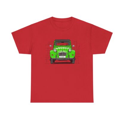 T-Shirt, Citroen 2CV, Ente, Strichzeichnung, Grün, personalisierbar – Bild 11