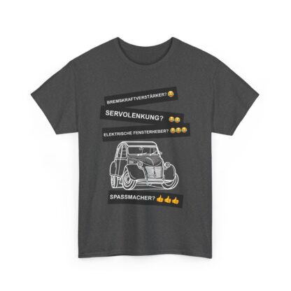 T-Shirt, Citroën 2CV, Ente, Weiß, Deutscher Text, Spaßmacher