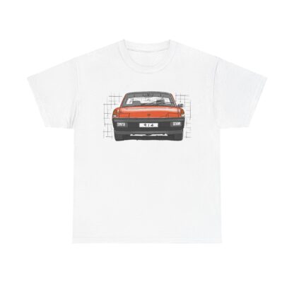T-Shirt, Porsche 914, MJ 1975, VW Porsche, Strichzeichnung, Orange, personalisierbar – Bild 2