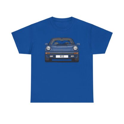 T-Shirt, Porsche 911, G-Modell, Targa, Strichzeichnung, Blau, Wunschkennzeichen möglich – Bild 8