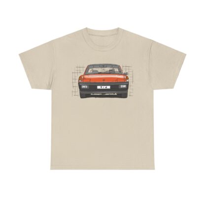 T-Shirt, Porsche 914, MJ 1975, VW Porsche, Strichzeichnung, Orange, personalisierbar – Bild 4