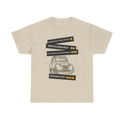 T-Shirt, Citroën 2CV, Ente, Schwarz, Deutscher Text, Spaßmacher – Bild 3