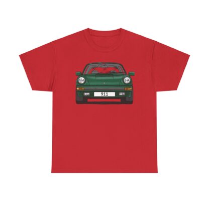 T-Shirt, Porsche 911, G-Modell, Targa, Strichzeichnung, Grün, Wunschkennzeichen möglich – Bild 11