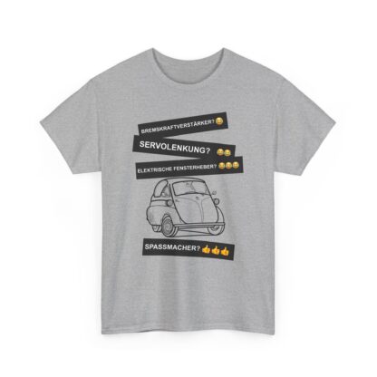 T-Shirt, BMW Isetta, Schwarz, Deutscher Text, Spaßmacher