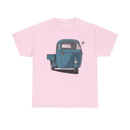 T-Shirt, Piaggio Ape, Strichzeichnung, Blau, mit Kennzeichen personalisierbar – Bild 4