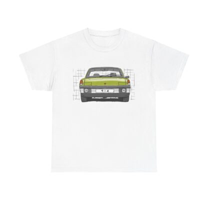T-Shirt, Porsche 914, VW Porsche, Strichzeichnung, Ravenna Grün, personalisierbar – Bild 2