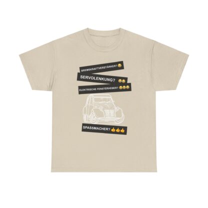 T-Shirt, Citroën 2CV, Ente, Weiß, Deutscher Text, Spaßmacher – Bild 3