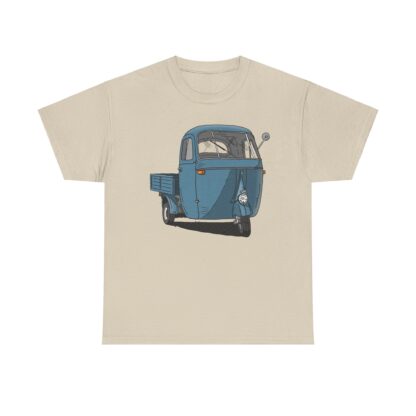 T-Shirt, Piaggio Ape, Strichzeichnung, Blau, mit Kennzeichen personalisierbar – Bild 11