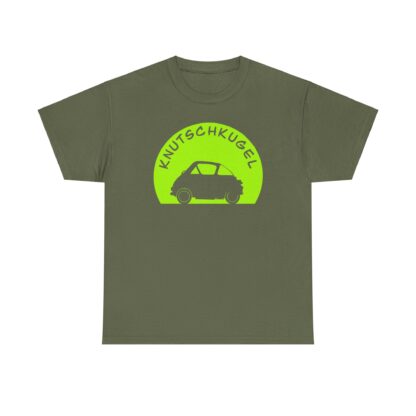 T-Shirt, BMW Isetta, Knutschkugel, Silhouette Grüner Kreis – Bild 5