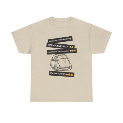 T-Shirt, BMW Isetta, Schwarz, Deutscher Text, Spaßmacher – Bild 3