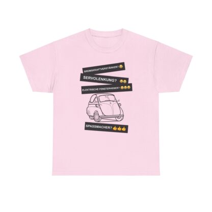 T-Shirt, BMW Isetta, Schwarz, Deutscher Text, Spaßmacher – Bild 7
