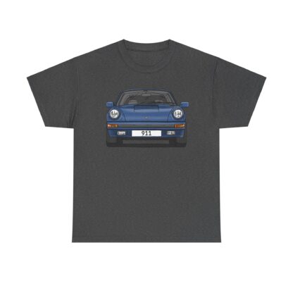 T-Shirt, Porsche 911, G-Modell, Targa, Strichzeichnung, Blau, Wunschkennzeichen möglich – Bild 6