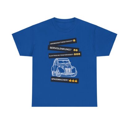 T-Shirt, Citroën 2CV, Ente, Weiß, Deutscher Text, Spaßmacher – Bild 6