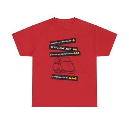 T-Shirt, BMW Isetta, Schwarz, Deutscher Text, Spaßmacher – Bild 8
