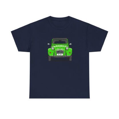T-Shirt, Citroen 2CV, Ente, Strichzeichnung, Grün, personalisierbar – Bild 9