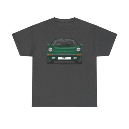 T-Shirt, Porsche 911, G-Modell, Targa, Strichzeichnung, Grün, Wunschkennzeichen möglich – Bild 6