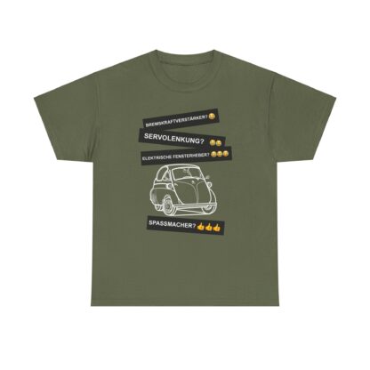 T-Shirt, BMW Isetta, Weiß, Deutscher Text, Spaßmacher – Bild 3