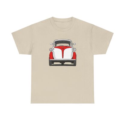 T-Shirt, Isetta, Strichzeichnung, Rot-Weiß, personalisierbar – Bild 4