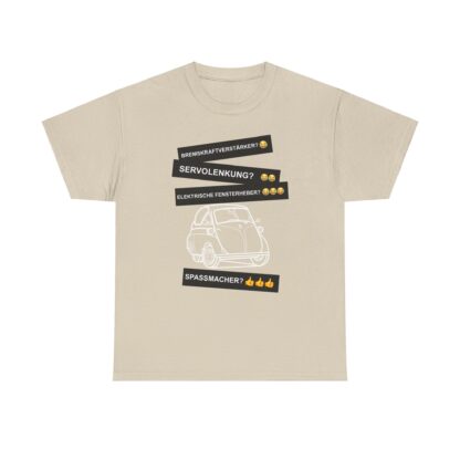 T-Shirt, BMW Isetta, Weiß, Deutscher Text, Spaßmacher – Bild 2