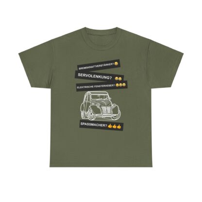 T-Shirt, Citroën 2CV, Ente, Weiß, Deutscher Text, Spaßmacher – Bild 5