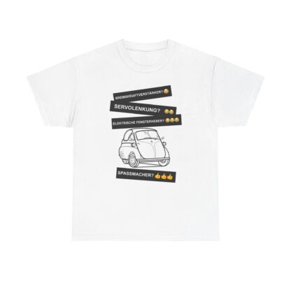 T-Shirt, BMW Isetta, Schwarz, Deutscher Text, Spaßmacher – Bild 2