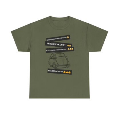 T-Shirt, BMW Isetta, Schwarz, Deutscher Text, Spaßmacher – Bild 4