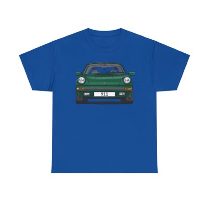 T-Shirt, Porsche 911, G-Modell, Targa, Strichzeichnung, Grün, Wunschkennzeichen möglich – Bild 8