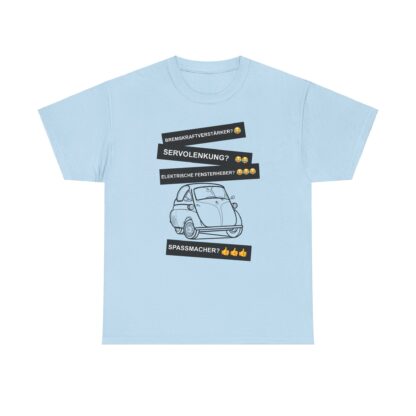 T-Shirt, BMW Isetta, Schwarz, Deutscher Text, Spaßmacher – Bild 5